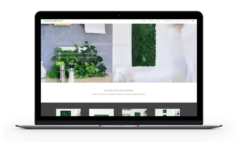 Compassist Green City Live Webseite Webshop