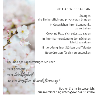 Coachingkarte Claudia Kracker, MTD