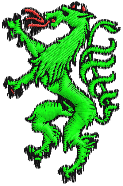 apfelgrün, vollflächig, schwarze Umrandung, Brustlogo
