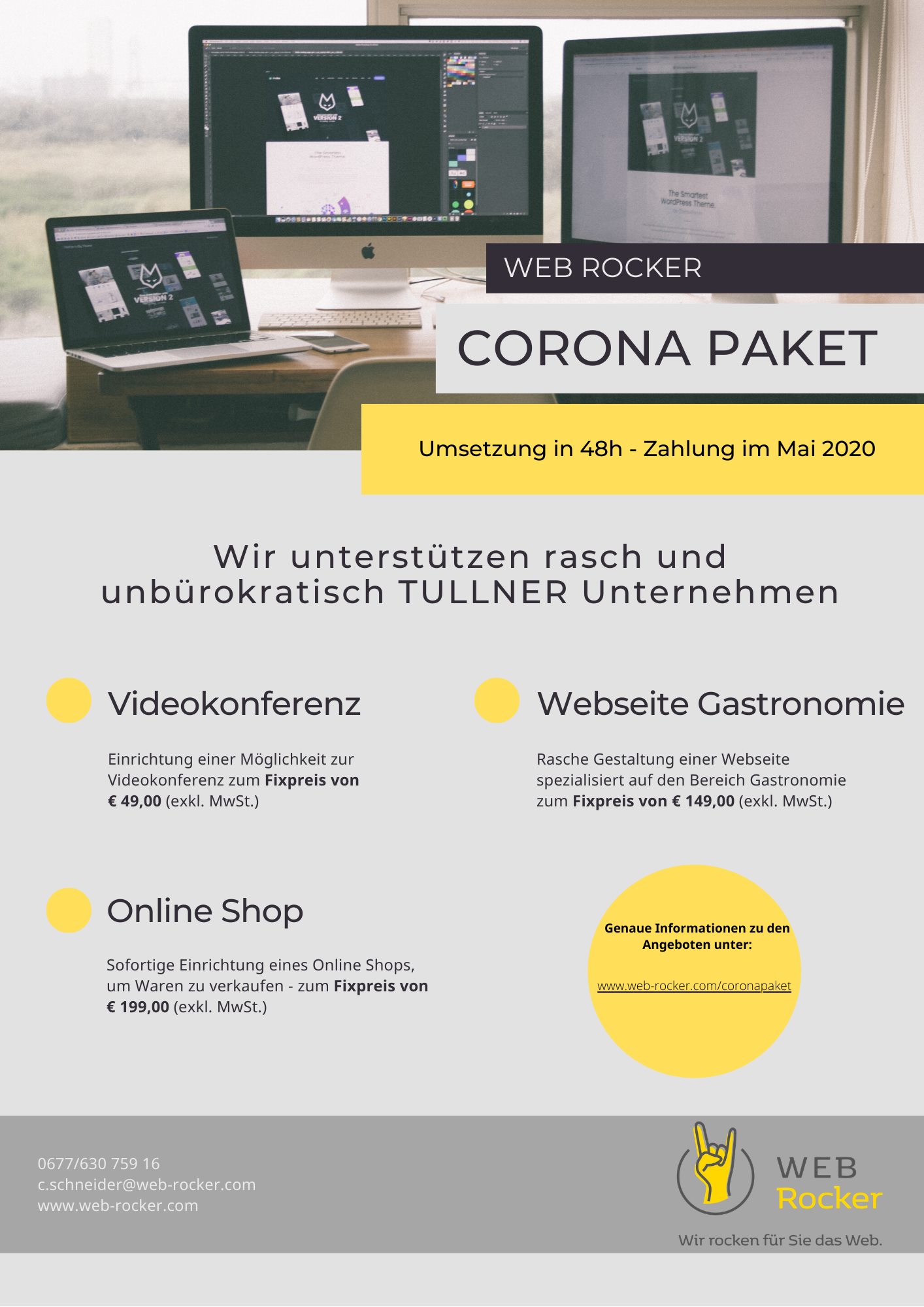 Web Rocker Corona Paket